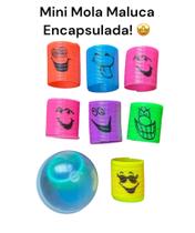 Brinquedo Mini Mola Maluca em Miniatura. Kit 5un. Mola Maluca Encapsulada.