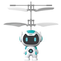 Brinquedo Mini Robô Fly Voador Recarregável USB Sensor Infravermelho Polibrinq