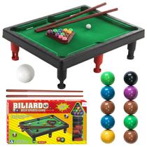 Brinquedo Mini Sinuca Infantil Com 2 Tacos Jogo Portátil Mesa De Bilhar