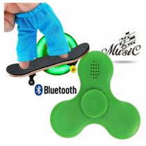 Brinquedo Mini Skate De Dedo Fingerboard Infantil E Spinner Musical Bluetooth Led