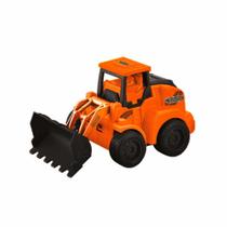 Brinquedo Mini Tractor Trucks Radicais Unik Toys Laranja