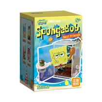 Brinquedo Miniatura De Blocos De Montar SpongeBob Bikini Bottom Day, Caixa Surpresa, Decoração De
