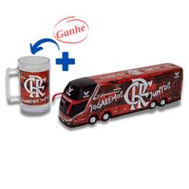 Brinquedo Miniatura de Ônibus do Flamengo + Caneca