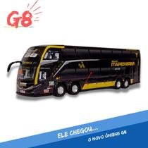 Brinquedo Miniatura de Ônibus Itapemirim Preto Geração G8