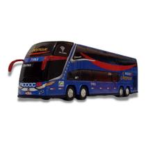 Brinquedo Miniatura de Ônibus RioDoce Docenave DD G7 - Marcopolo G7 DD - G8 - mini - Miniatura - Min