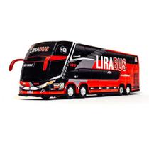 Brinquedo Miniatura De Ônibus Viação Lira Bus 1800 Dd G7 - Rodoviário G7 Dd 2 Andares Ertl