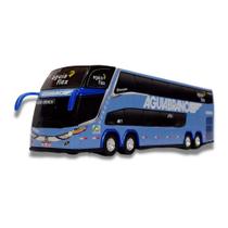 Brinquedo Miniatura Ônibus Auto Aguia Branca Azul G7 Dd