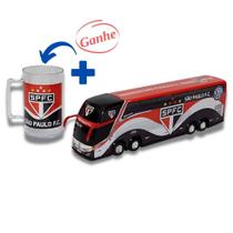 Brinquedo Miniatura Ônibus Clube Spfc + Ganhe Caneca