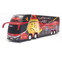 Brinquedo Miniatura Ônibus Ferrari Vermelha 30Cm