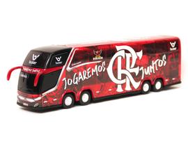 Brinquedo Miniatura Ônibus Flamengo Juntos 30cm - Marcopolo G7 DD - G8 - mini - Miniatura - Min