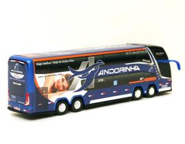 Brinquedo Miniatura Ônibus Viação Andorinha Azul 30Cm