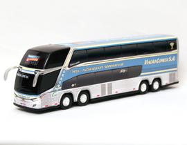 Brinquedo Miniatura Ônibus Viação Cometa Flecha Azul 30cm - Marcopolo G7 DD - G8 - mini - Miniatura - Min