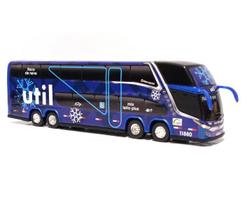 Brinquedo Miniatura Ônibus Viação Util Floco De Neve 30Cm