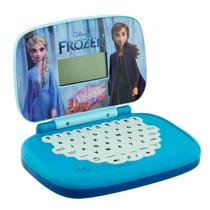 Brinquedo Minigame Didático Laptop Infantil Frozen Princesa Bilíngue Educativo Com Atividades Original Candide