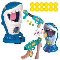 Brinquedo Mira Certa Tubarão Arma Bola Interativo Eletrônico