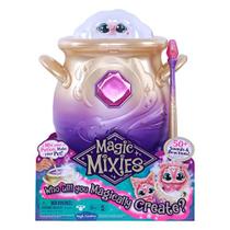 Brinquedo Mixies Caldeirão de Névoa Mágica Pelúcia Rosa 8 e +50 Sons e Reações - Magic Mixies