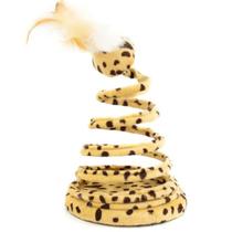 Brinquedo Mola Interativa com Penacho para Gatos