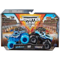 Brinquedo Monster Jam Megalodon vs. Caminhões fundidos sob pressão com gancho 1:64