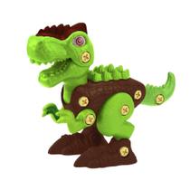 Brinquedo Monta Dino T-Rex Verde 28 Peças 6302 Xplast