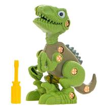 Brinquedo Monta e Desmonta Dino Infantil Aprimora e diverte + 1 Chave de plástico