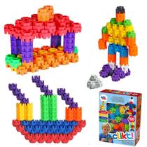 Brinquedo Montar Clikt Encaixe Educativo Criativo 100 Pcs - Pakitoys