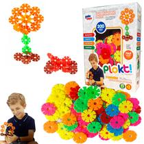 Brinquedo Montar Plokt Estrelas Educativo Criativo 200 Pcs