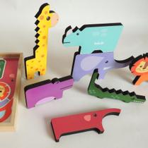 Brinquedo Monte e Empilhe Safari