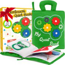 Brinquedo Montessori Busy Book DemoCa para crianças de 1 a 3 anos com 9 atividades Brinquedo Montessori Busy Book DemoCa para crianças de 1 a 3 anos com 9 atividades