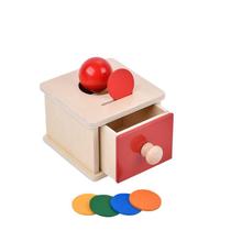 Brinquedo Montessori Coin and Ball Toss para crianças que aprendem cedo