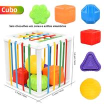 Brinquedo Montessori de Classificação de Formas para Bebês (1-2 Anos)