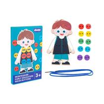 Brinquedo Montessori de Rosquear - Placa de Madeira para Bebês - Desenvolvimento da Motricidade Fina