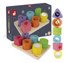 Brinquedo Montessori Encaixe Formas Interativo 7pças