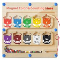 Brinquedo Montessori Letapapa Magnetic Color and Number Maze 3 anos ou mais
