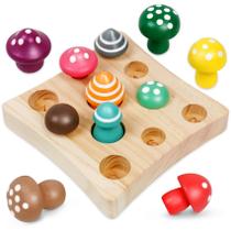 Brinquedo Montessori NAODONGLI Mushroom Harvest Game Wood 3Y+ Brinquedo Montessori NAODONGLI Mushroom Harvest Game Wood 3Y+