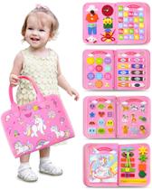 Brinquedo Montessori Tody Walenty Toddler da Busy Board para meninas de 1 a 4 anos Brinquedo Montessori Tody Walenty Toddler da Busy Board para meninas de 1 a 4 anos