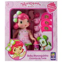 Brinquedo MORANGUINHO BABY Chazinho Da Tarde BONECA Infantil ARTICULADA Com Acessórios - ORIGINAL