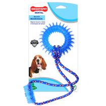 Brinquedo Mordedor Argola Cachorro Odontopet Dental Aro Com Corda Menta