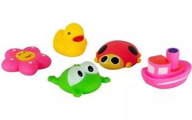 Brinquedo Mordedor Bichinhos Banho Banheira Vinil Infantil Brinquedo Mordedor Bichinhos Banho Banheira Vinil Infantil