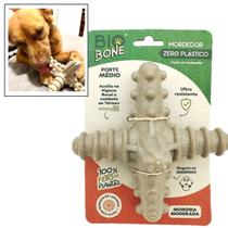 Brinquedo Mordedor Cachorro 100% Natural Pet Biobone Tam. M Sabor:Laranja