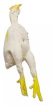 Brinquedo Mordedor Cães Gatos Frango Em Látex Atóxico Textoy