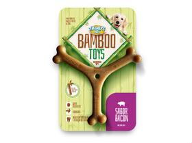 Brinquedo Mordedor Cães Truqys Osso Bamboo Bacon Y Grande - TRUQYS PETS