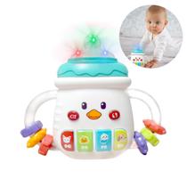 Brinquedo Mordedor Chocalho Bebê Mamadeira Macio Sensorial Brinquedo Mordedor Chocalho Bebê Mamadeira Macio Sensorial