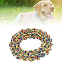 Brinquedo Mordedor Corda Pneu Resistente Dental Cachorro Rope Tire Chalesco - 1 Unidade Cor Variada