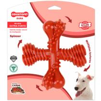 Brinquedo Mordedor de Cachorro Dura Spinner Cães Mordida Extra Forte Odontopet Aroma de carne Brinquedo Mordedor de Cachorro Dura Spinner Cães Mordida Extra Forte Odontopet Aroma de carne