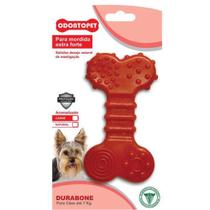 Brinquedo Mordedor de cachorro super resistente Odontopet Durabone Osso Flat sabor carne Extra Forte