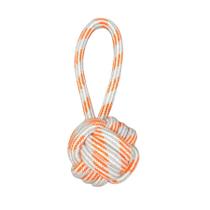 Brinquedo Mordedor de Corda Pet Cachorro Cães Colorido Laranja