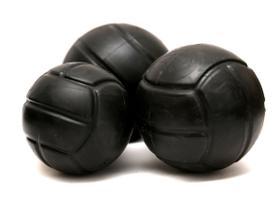 Brinquedo Mordedor Maciço - Bolinha Black Lisa 95 - 01 Unid.