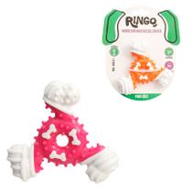 Brinquedo mordedor para cachorro multiossos crater de plástico ringo