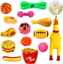 Brinquedo Mordedor Para Cachorro Pet Galinha Bolinha Kit 5un Brinquedo Mordedor Para Cachorro Pet Galinha Bolinha Kit 5un