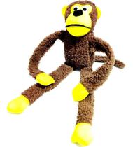 Brinquedo Mordedor Para Cães Pelúcia Macaco Com Apito